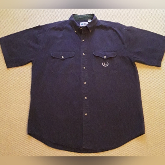 Men's Navy Blue XL short sleeve shirt. Against the Elements brand. - Picture 1 of 5